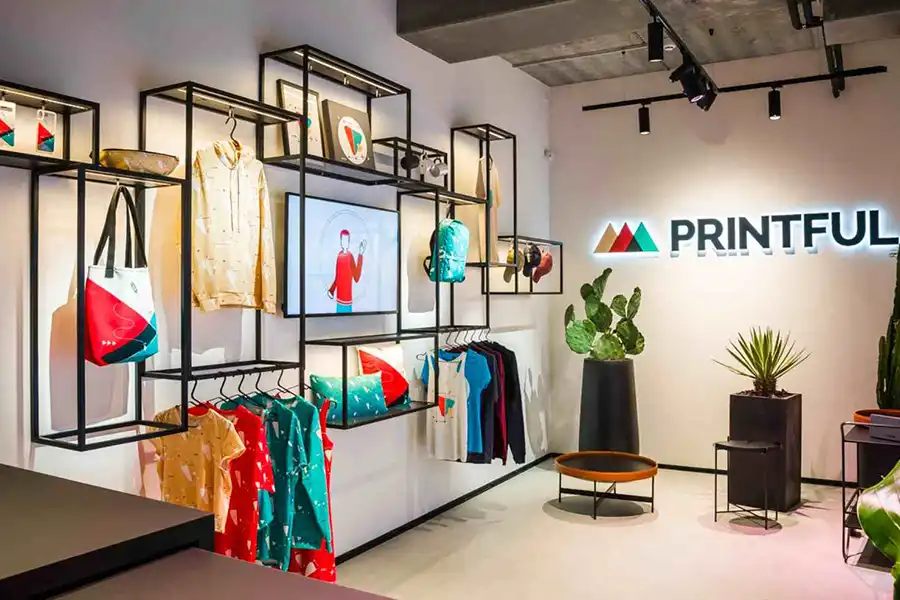 Printful پلتفرمی عالی برای فروش محصولات چاپ روی تقاضا است. 