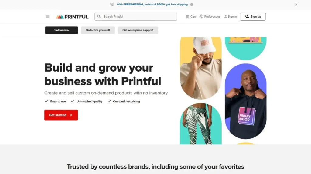 آموزش سایت Printful برای دراپ شیپینگ