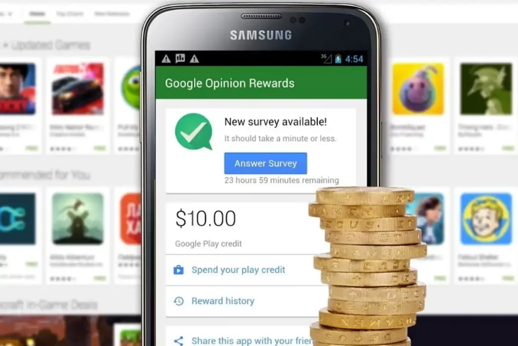 کسب درآمد از google opinion rewards