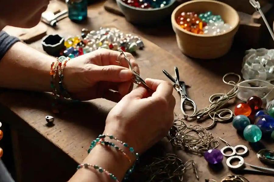 با ساخت زیورآلات خانگی و فروش در پلتفرم‌های اجتماعی، از هنرتون درآمد بسازید.
